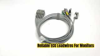 GE Ref:412681-003 Multi-Link EKG Leadwire Group Set,5 -Lead,Grabber,IEC 74 CM /29 IN