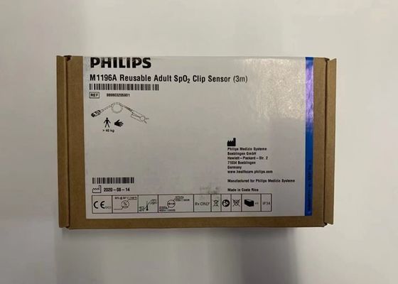 Philip M1196A Erwachsene Spo2 Sensor Wiederverwendbar 3m D Kopf 8 Stifte Weiße Farbe
