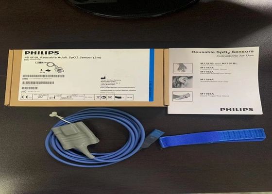 PHILIP M1191BL Erwachsener Spo2 Sensor Wiederverwendbar 3m D Kopf 8 Pins Ref 989803144381
