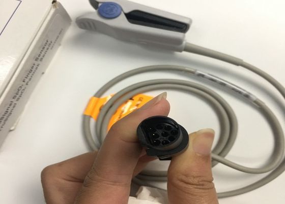 1M Verbrauchsmaterialien für medizinische Geräte, GE Trusignal Spo2 Finger Sensor Ref TS-F1-H Rundkopf