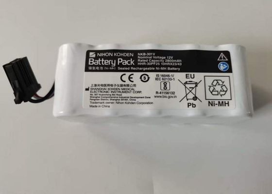 2800mAh wiederaufladbare Ni Mh Batterie, 12v Nkb 301v Nihon Kohden