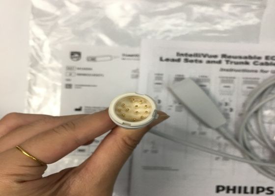 M1669A Zwischengeschaltete wiederverwendbare 3-Blei-EKG-Kabel aAMI/IEC 2,7M TPU-Material