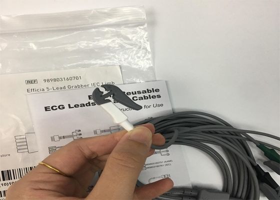 PHLIP Efficia Wiederverwendbar 5 Blei EKG Kabel IEC Gliedmaßen Für Erwachsene