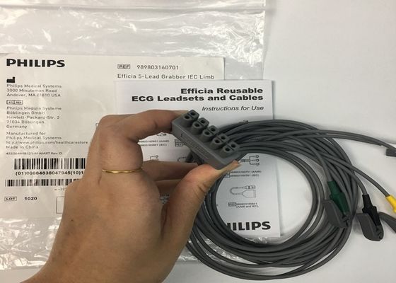 PHLIP Efficia Wiederverwendbar 5 Blei EKG Kabel IEC Gliedmaßen Für Erwachsene
