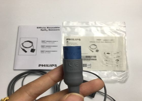 Phlip Efficia wiederverwendbarer SpO2-Sensor D-Kopf 8 Pins 3M 989803160631