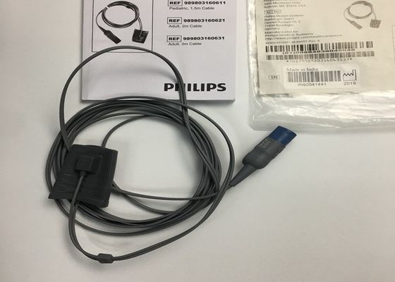Phlip Efficia wiederverwendbarer SpO2-Sensor D-Kopf 8 Pins 3M 989803160631