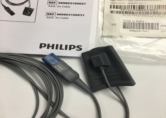 Phlip Efficia wiederverwendbarer SpO2-Sensor D-Kopf 8 Pins 3M 989803160631