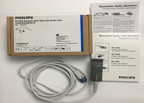 Phlip M1196A EKG Ersatzteile, Finger Clip Sensor 3M mit 8 PIN-Anschluss