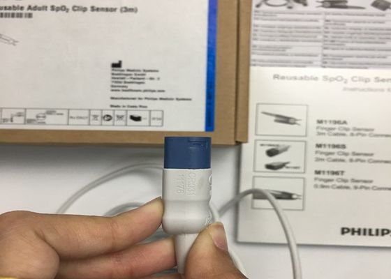 Phlip M1196A EKG Ersatzteile, Finger Clip Sensor 3M mit 8 PIN-Anschluss