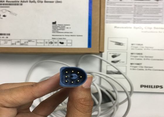 Phlip M1196A EKG Ersatzteile, Finger Clip Sensor 3M mit 8 PIN-Anschluss