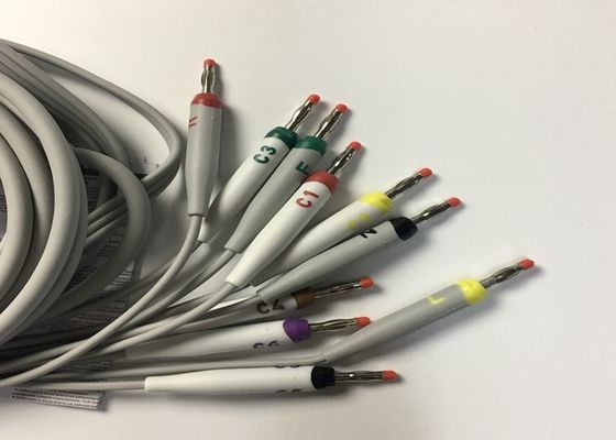 10 Blei-EKG-Ersatzteile Kabel GE2104726-001 EU-Standard