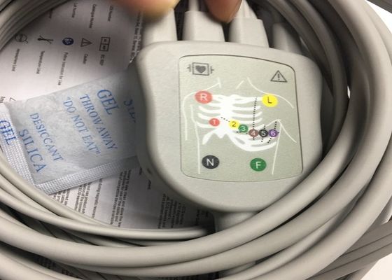 10 Blei-EKG-Ersatzteile Kabel GE2104726-001 EU-Standard