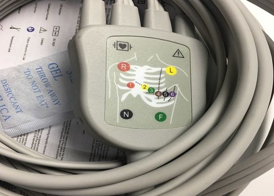 10 Blei-EKG-Ersatzteile Kabel GE2104726-001 EU-Standard