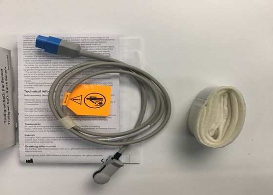 Ohmeda GE medizinische Ausrüstung Ersatzteile, wiederverwendbares TruSignal Spo2 Ohrsensor 9 Pins