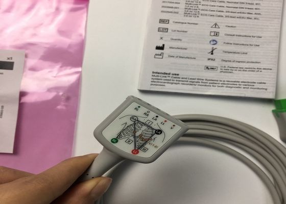 GE Erwachsene Mehrfachverbindung EKG Leitungskabel 3 Leitung 5 Leitung 3.6M 12ft 2017003-001