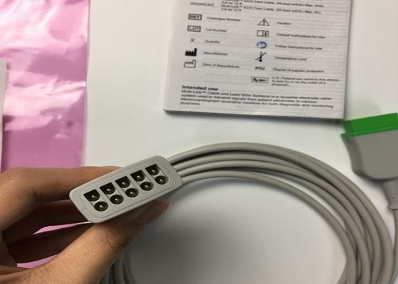 GE Erwachsene Mehrfachverbindung EKG Leitungskabel 3 Leitung 5 Leitung 3.6M 12ft 2017003-001