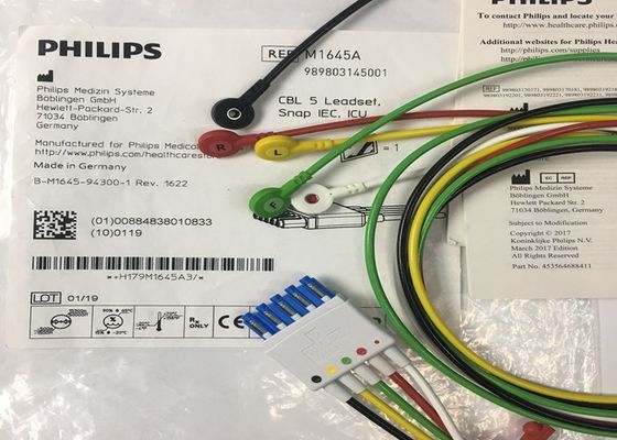 M1645A IntelliVue Ersatzteile für medizinische Ausrüstung Kabel 5 Leadset