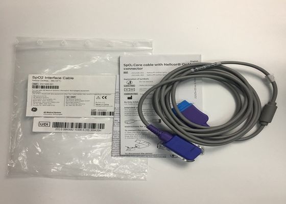 SpO2-Schnittstelle medizinische Ausrüstung Ersatzteile Kabel 3M 10ft 2021406-001