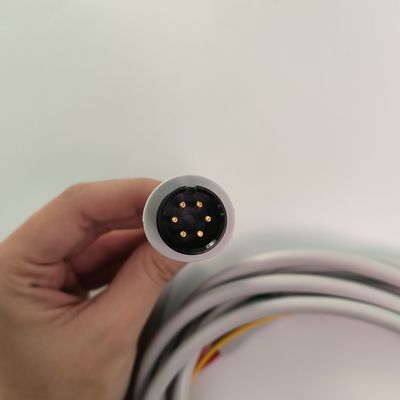 BJ-753P NIHON KOHDEN Herzleitfähigkeit Draht Schwarz Rundkopf 6 Stift Drei Blei Europäischer Standardknopf