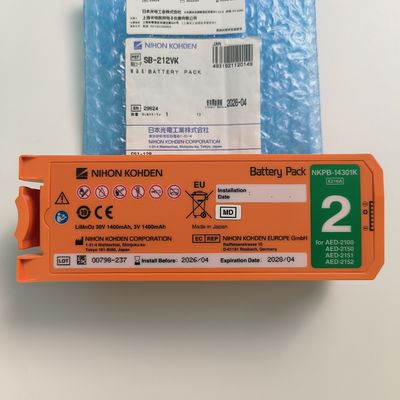 Nihon Kohden AED Defibrillator Batterie Alid Nicht wiederaufladbar NKPB-14301K X216A