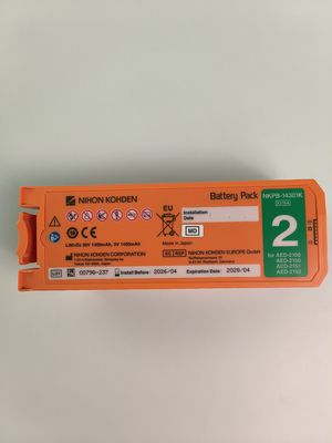 Nihon Kohden AED Defibrillator Batterie Alid Nicht wiederaufladbar NKPB-14301K X216A