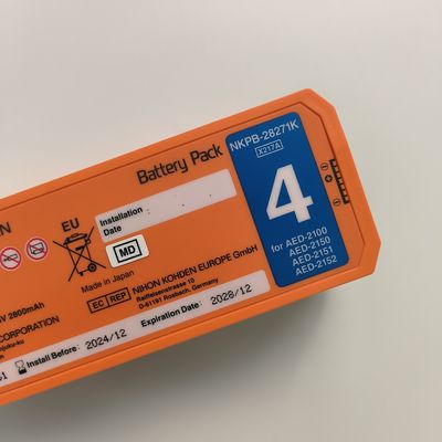 Nihon Kohden AED Defibrillator Batterie Orange AED-2100aed-2150aed-215aed-2152 Nkpb-28271k X217A