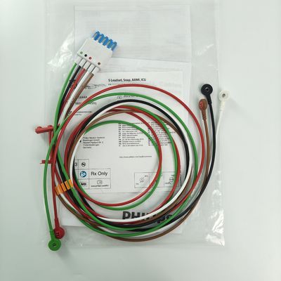989803144991 Zubehör für Patientenmonitore PHILIP CBL 5 Leadset Snap AAMI ICU REF M1644A