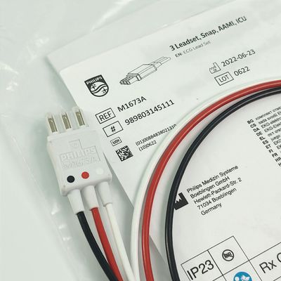 REF M1673A PHILIP Patientenmonitor CBL 3 Leadset Snap AAMI Intensivstation PN 989803145111