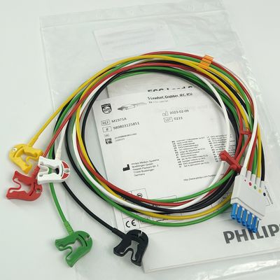 PHILIP Patientenmonitor Medizinprodukte Verbrauchsmaterialien CBL 5 Leadset Grabber IEC ICU REF M1971A 989803125851