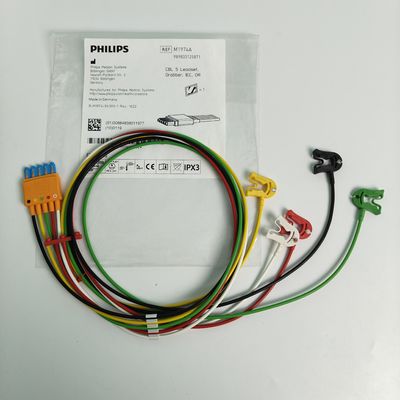989803125871 Verbrauchsmaterialien für medizinische Geräte PHILIP Patientenmonitor Original CBL 5 Leadset Grabber IEC OR REF M1974A