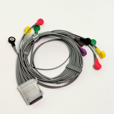 Original Dynamic Holter EKG Lead Wire 12 Lead Button Typ REF EL10NISH01 IPN 01.57.471450