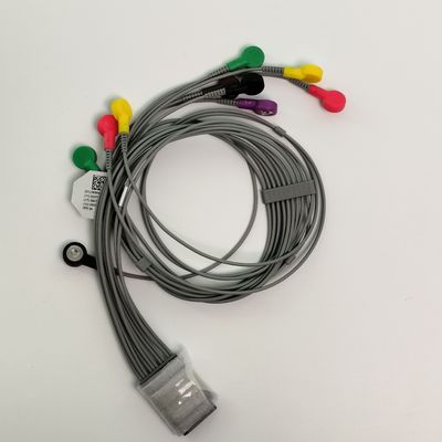 Original Dynamic Holter EKG Lead Wire 12 Lead Button Typ REF EL10NISH01 IPN 01.57.471450