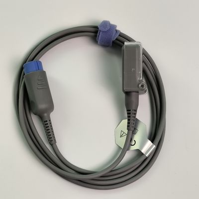 REF SHEC3 Blutsauerstoffverlängerungskabel 2M Blauer Rundkopf Einfachschlitz 7 Stift L 2,0 Meter