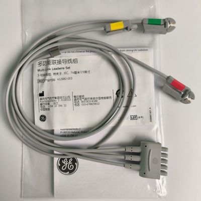 CareFusion GE Original Multi-Link EKG-Lead-Wire 3-Lead Grabber IEC 74cm / 29in. Referenz: 412682-003