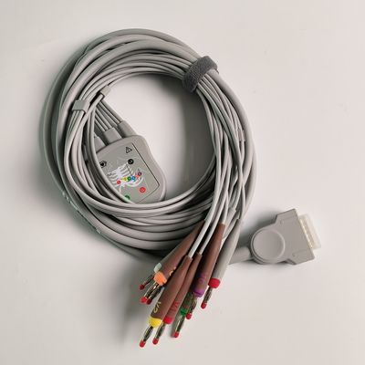 Elektrokardiogramm-Maschine Integriert 12 Blei Draht 15 Pin Banane Kopf 4.0 Brustführer 3.2M
