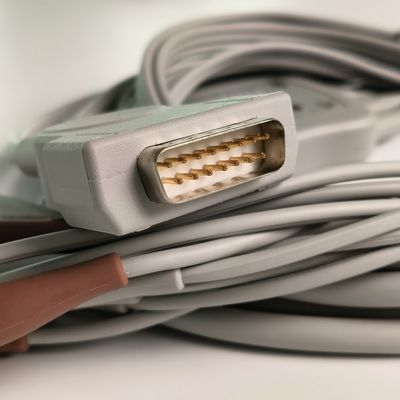 Elektrokardiogramm-Maschine Integriert 12 Blei Draht 15 Pin Banane Kopf 4.0 Brustführer 3.2M