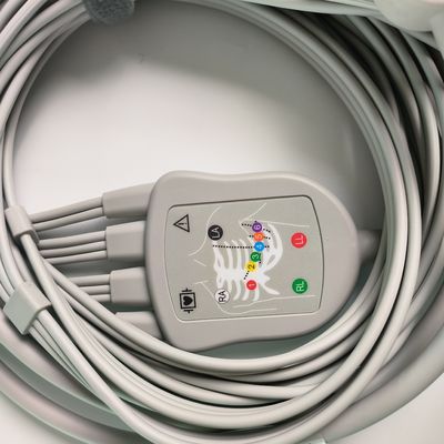 Elektrokardiogramm-Maschine Integriert 12 Blei Draht 15 Pin Banane Kopf 4.0 Brustführer 3.2M