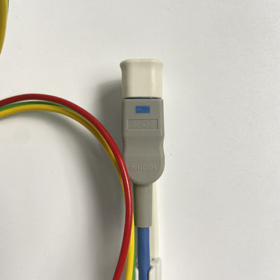 Drei-Leiter-Europäische Standardklemme mit Blutsauerstoffanschluss EKG 3-Lead Grabber REF:989803171911