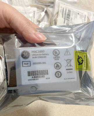 GE MAC1600 EKG-Maschinenbatterie 14,8V 2,3Ah 37Wh REF 2032095-001
