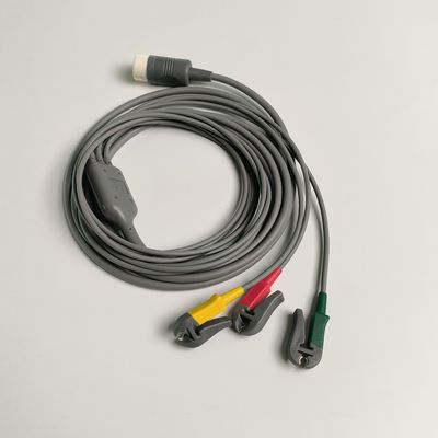 PHILIP Original Efficia Kombiniertes Kabel/3-Leadset Grabber IEC. Maschinenende Runde 12-Pin, Referenz: 989803160741