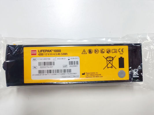 REF:1141-000156 Batterien für medizinische Geräte Medtronic LIFEPAK 1000 Defibrillator Batterie 12V 4,5Ah 54Wh