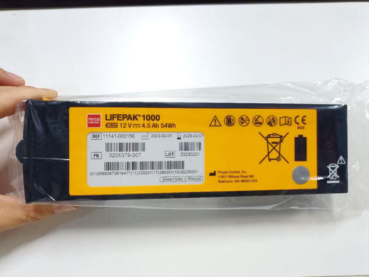 REF:1141-000156 Batterien für medizinische Geräte Medtronic LIFEPAK 1000 Defibrillator Batterie 12V 4,5Ah 54Wh