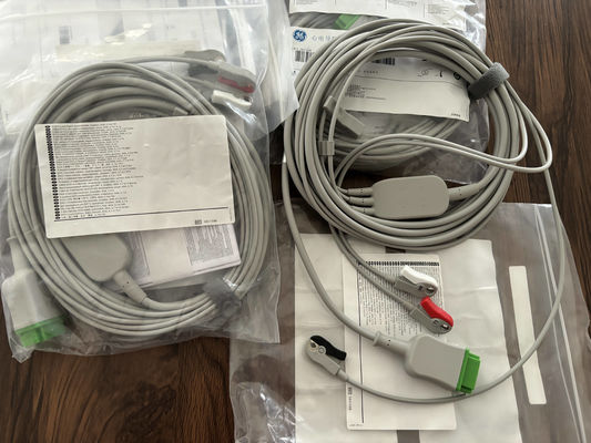 GE Leadwire und Stammkabel REF: 5831398 EKG 3 LEAD CABLE UNDETACHABLE GRABBER AHA 4.7M 15FT
