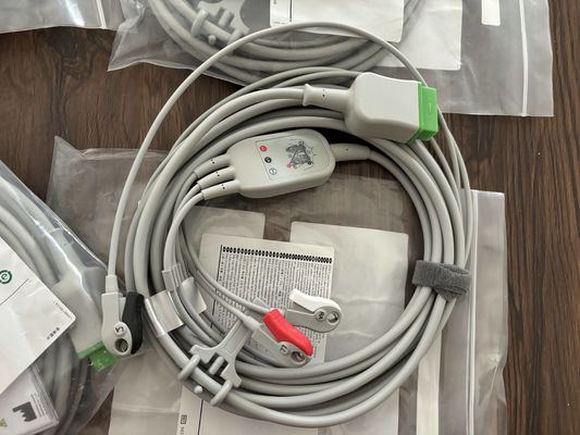 GE Leadwire und Stammkabel REF: 5831398 EKG 3 LEAD CABLE UNDETACHABLE GRABBER AHA 4.7M 15FT