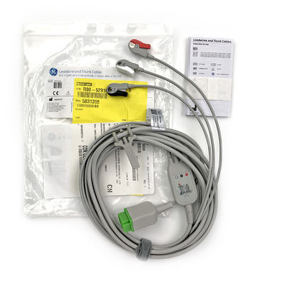 5831398 Leitung und Stammkabel EKG 3 Leitung Kabel nicht abnehmbar, Grabber, AHA,4.7M/15 FT