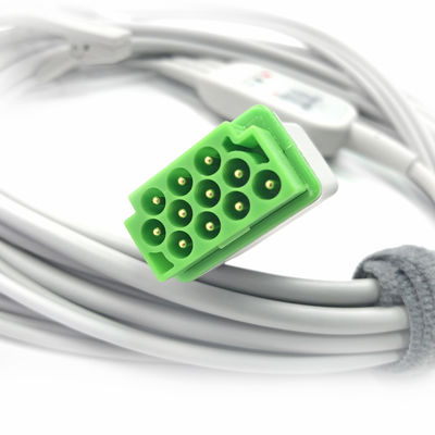 5831398 Leitung und Stammkabel EKG 3 Leitung Kabel nicht abnehmbar, Grabber, AHA,4.7M/15 FT