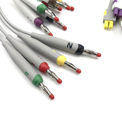 2104724-002 EKG Leitungen und Stammkabel 10 Leitungen