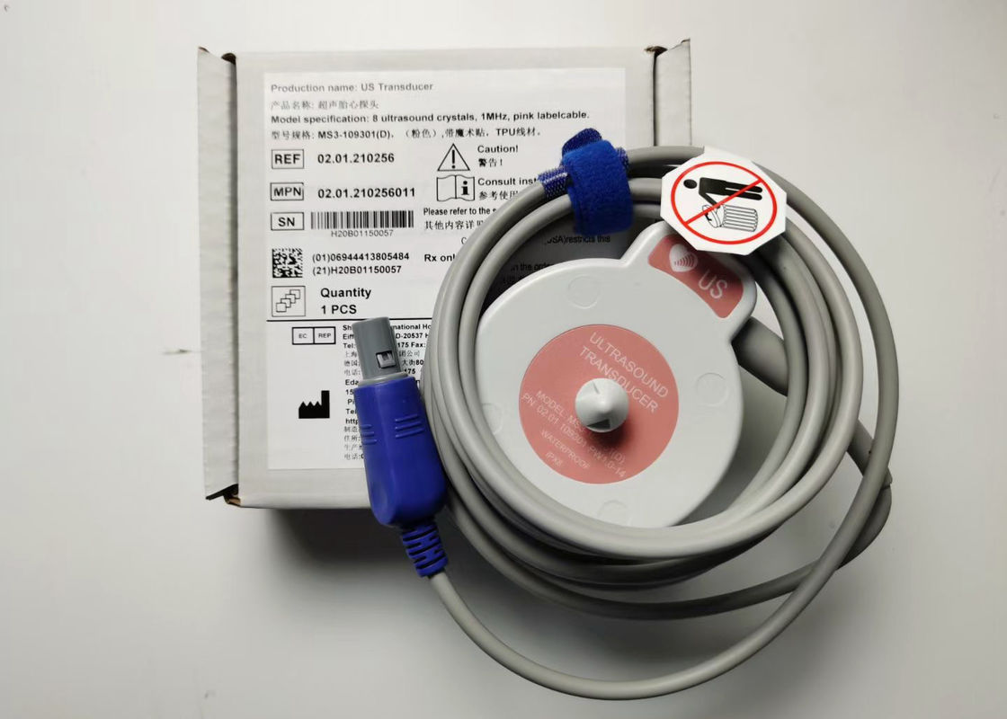 EDAN F6 Fetal Monitor Transducer MS3-109301 Doppelschlitze mit 4 Nadeln Wasserdicht IPX8