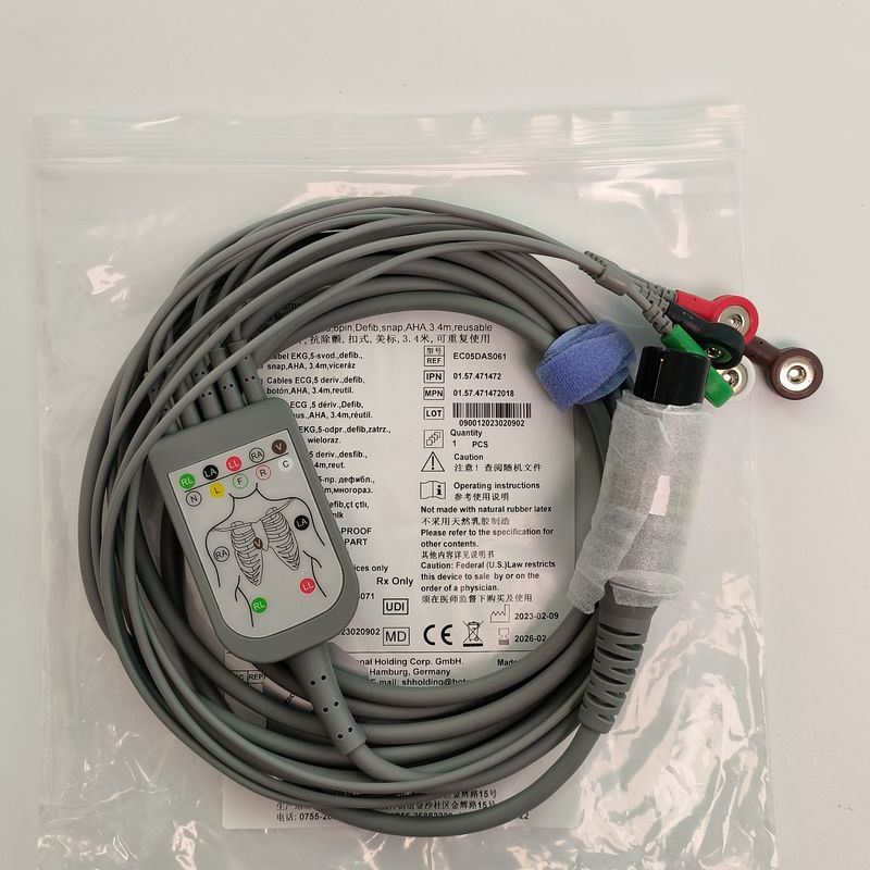REF EC05DAS061 Monitor Herzdraht integriert 5 Bleid-Defibrillationsbeständige Buckel Typ