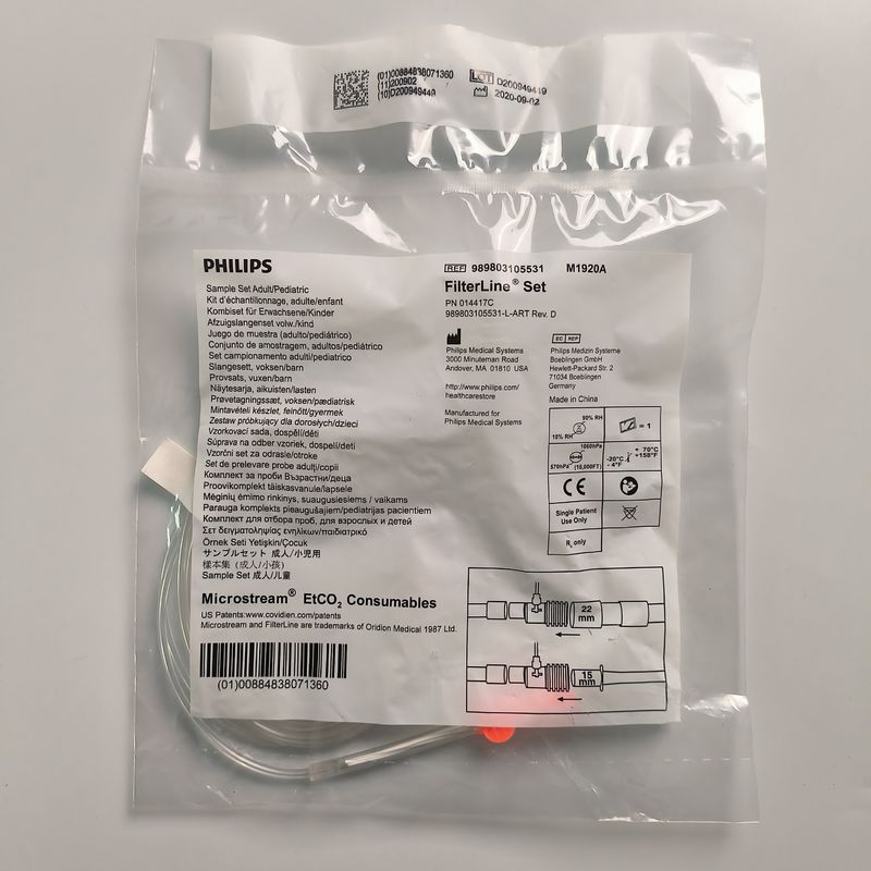 Mikroflow-CO2-Probenahmerohr Sensor Erwachsene / Kinder Trocknungsrohre REF: M1921A Oder 989803105541